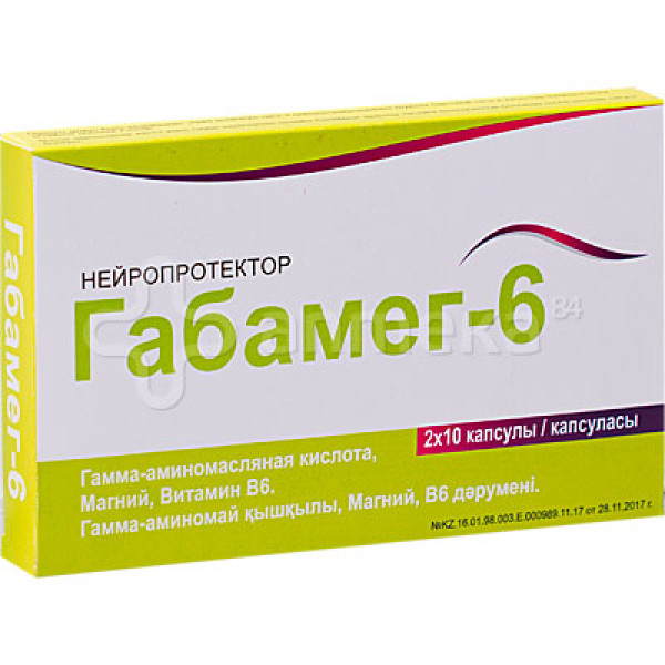 Габамег- 6 №20 капсулы