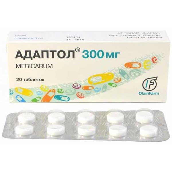 АДАПТОЛ® /ADAPTOLUM®/ 300 мг. №20_А