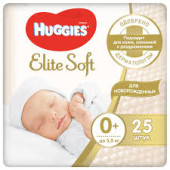 Huggies (1)EliteSoft памперс д/нов 3-5кг №25_А